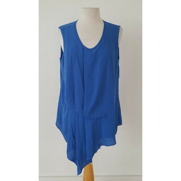 Mossimo Tops - 3/$15 SALE - Mossimo Women's Sleeveless Blue Tunic Blouse Sz L